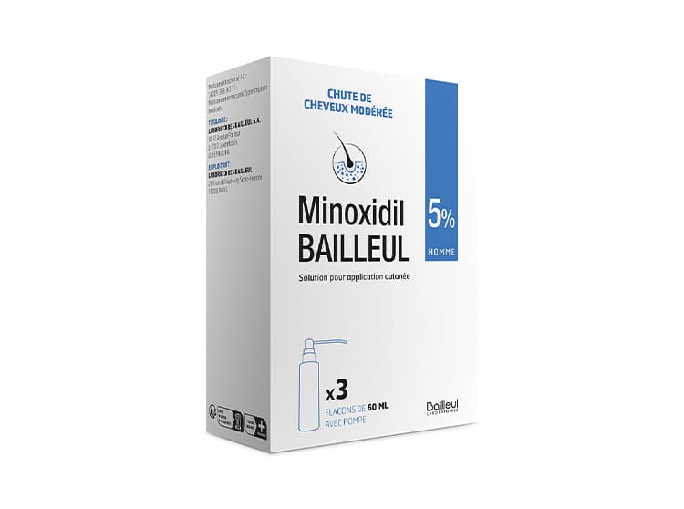 Minoxidil Bailleul 5% - 3 x 60 ml