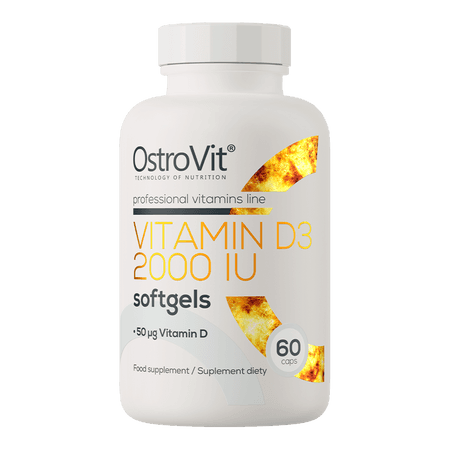 Vitamine D3 2000 IU 60 gélules